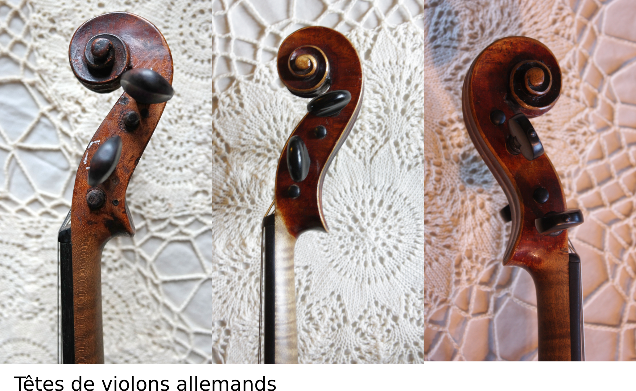Têtes de violons allemands | Choisir un violon chez P.Boucher